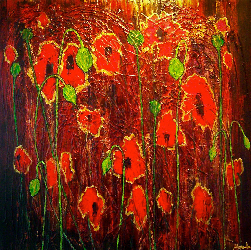 Poppies in the Blood - Alexandra Hunter Art